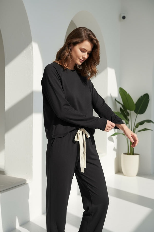 Pj. Basico Woman Largo Negro