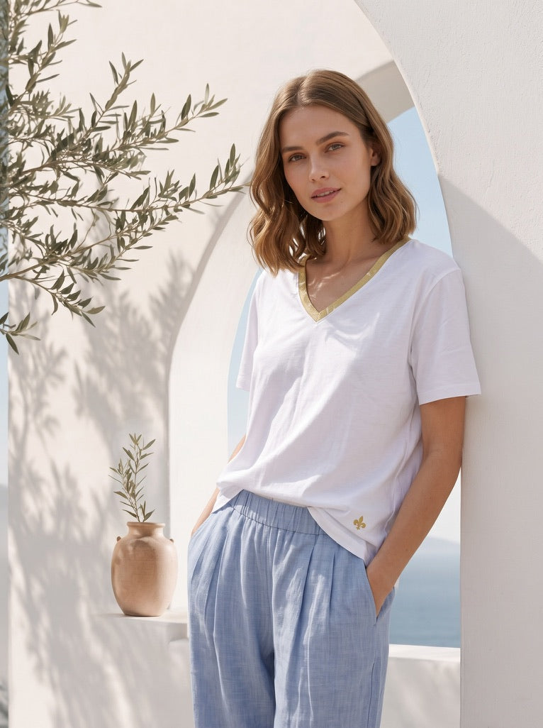 Polera Mane blanca